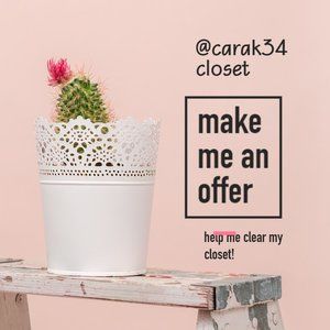 Not for sale! Help me clear my closet